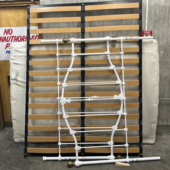 Double Brass Bed with Mattress