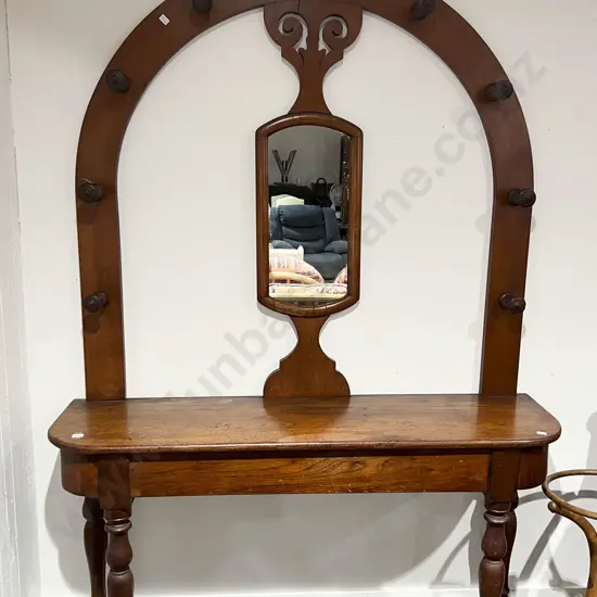 Late Victorian Mirrored Hall Stand
