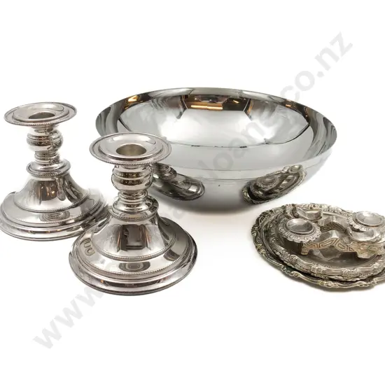 Small Qty of S/P Including Pair of Candleholders