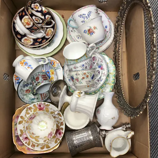 Box of Assorted Fancy China etc