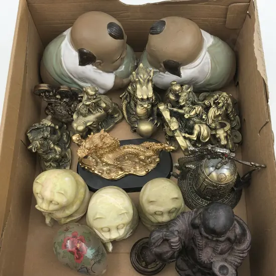 Box of Assorted Asian Ornaments