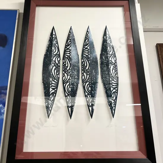 N. Tupera - 'TE Moana- i kauria' - mixed media