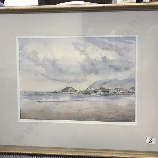Brian Conroy - Coastal Scene -Watercolour