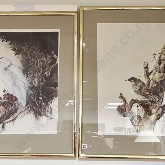 Two Framed Bruce Harvey Ltd Ed Prints together with Two Loose