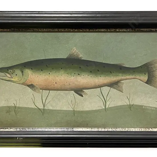 H Cornner - Trout Study - Acrylic on Board
