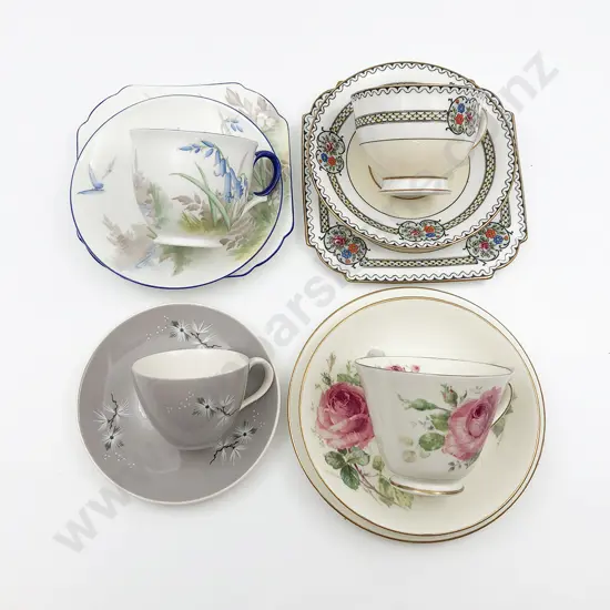 Two RD Trios & One Aynsley & One Shelley (a/f)