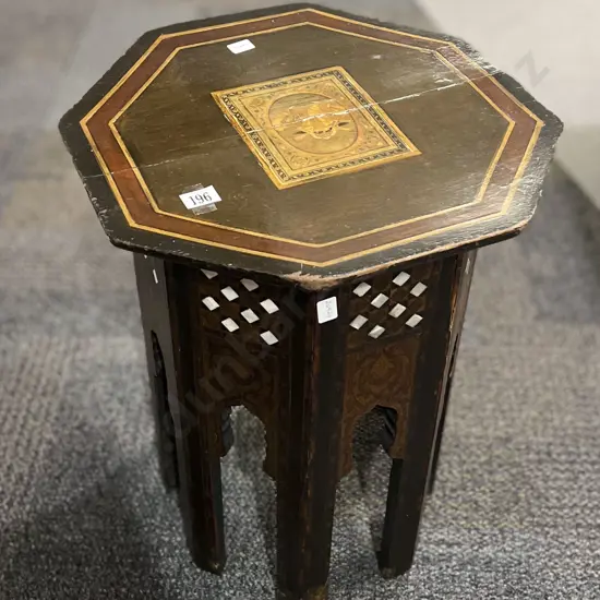 Occasional MOP Inlaid Octagonal Table