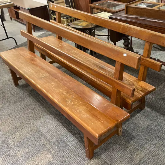 Pair of Church Pews (borer)