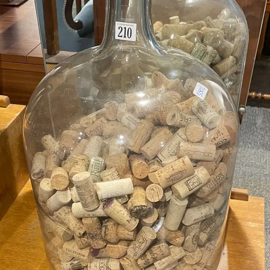 Glass Carboy Full of Corks