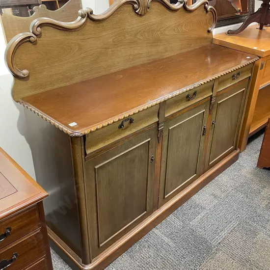 Reproduction Sideboard with Gallery Back