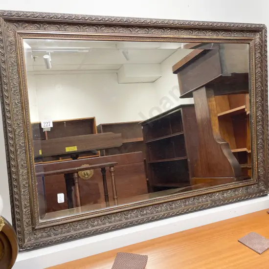 Gilt Framed Bevel Edged Wall Mirror