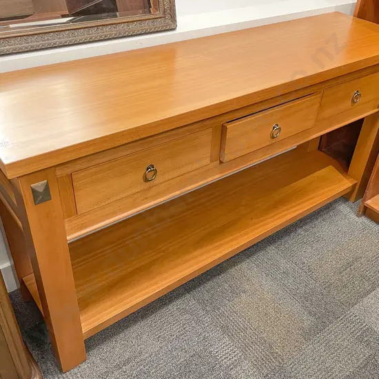 Modern Three Drawer Sideboard With Shelf to Base