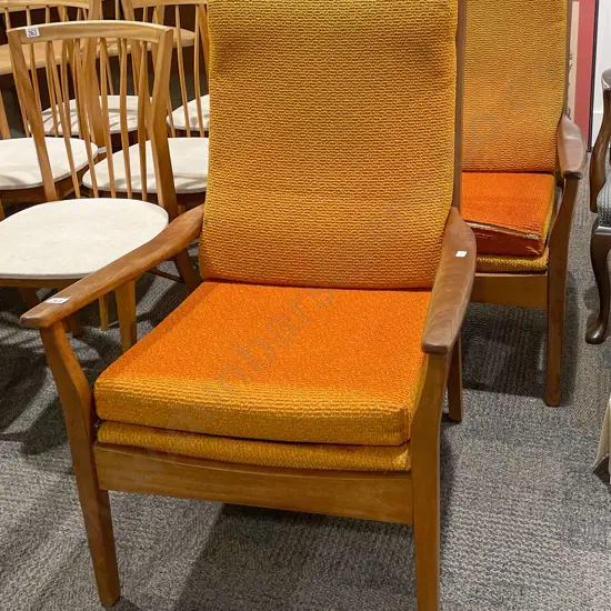 Pair of Mid Century Easy Chairs