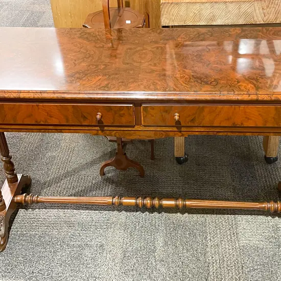 Reproduction Burr Walnut Sofa Table