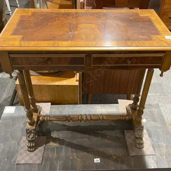 Reproduction Two Drawer Hall Table