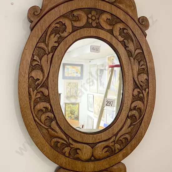 Small Carved Wall Mirror