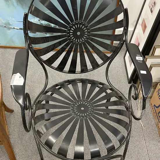 Wrought Metal Outdoor Armchair