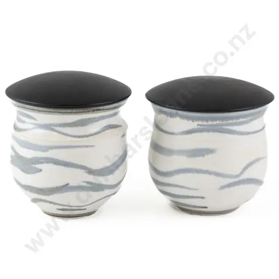 Pair Anneke Borren Lidded Vessels