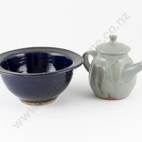 NZ Pottery Small Teapot & Bowl