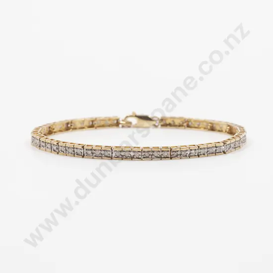 10ct 60stone Diamond Tennis Type Bracelet