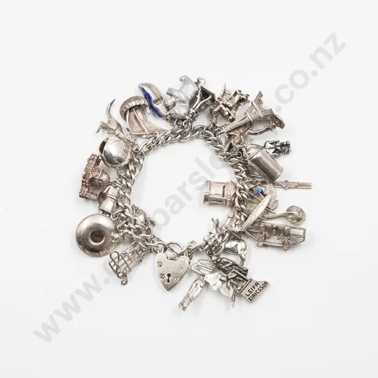 S/S Curb Link Charm Bracelet