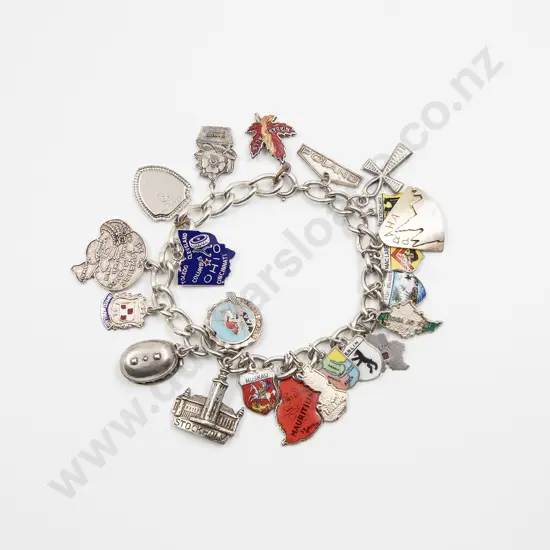 S/S Curb Link Charm Bracelet