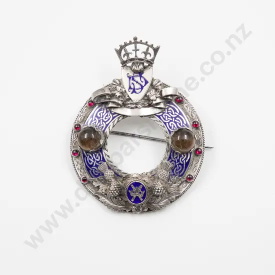 Victorian S/S Elaborate Clan Kilt Brooch
