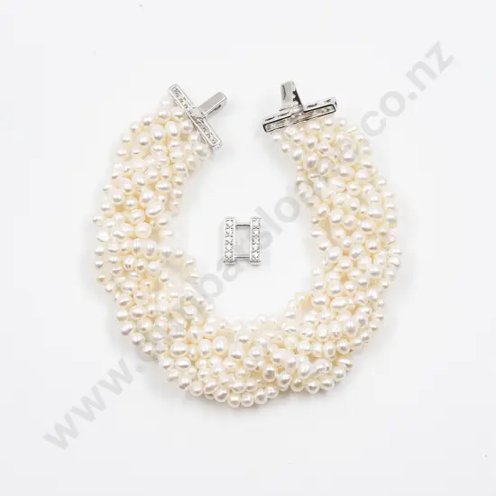 Multi-Strand Fresh Water Pearl Bracelet