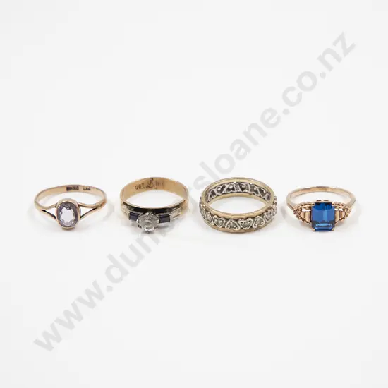 9ct Single Amethyst Ring