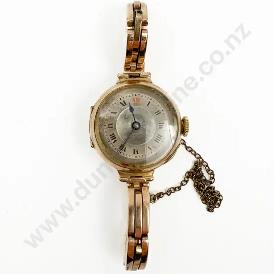 Vintage All 9ct Ladies Wrist Watch