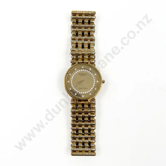 Raymond Weil Champs-Elysees 18K Gold Plated Ladies Dress Wrist Watch