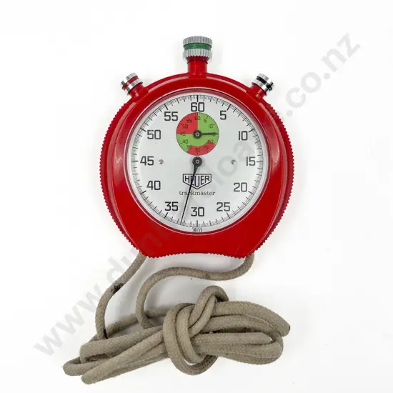 Heuer Red Stop Watch