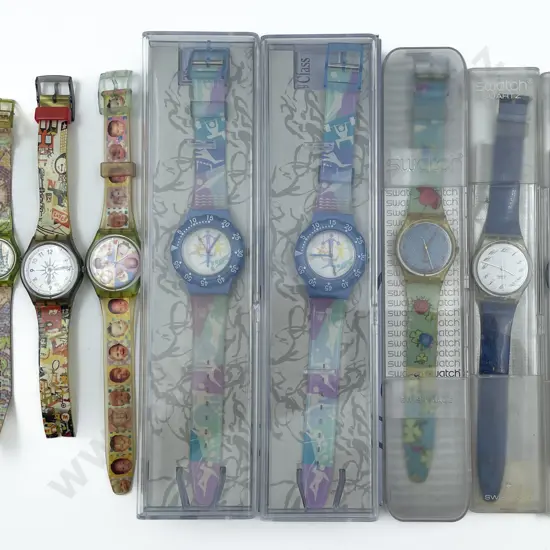 Collection Five Various Original Boxed Swatch Watches