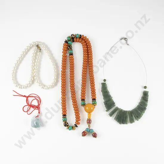 Greenstone Collar Necklace