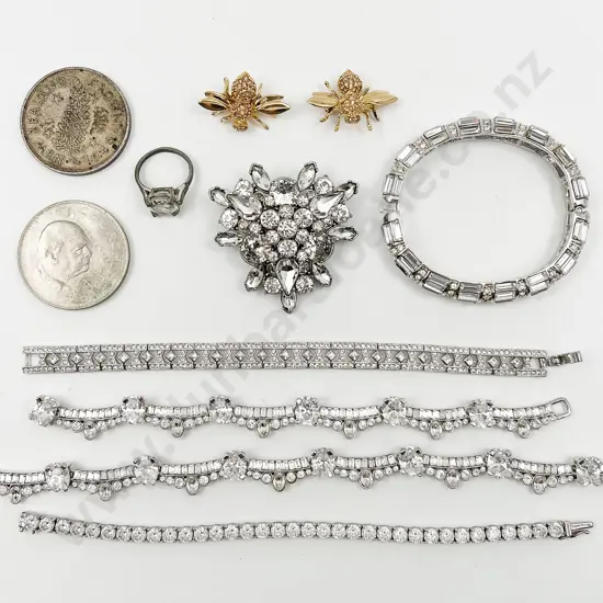 Three Diamond Crystal Bracelets