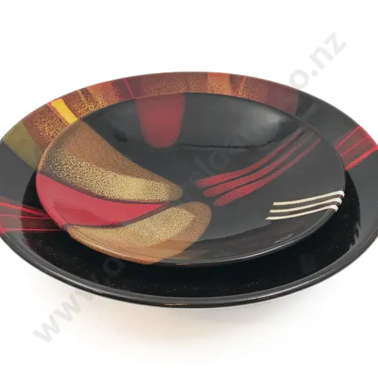 Brian Gartside Large Shallow Bowl and Smaller Similar Bowl