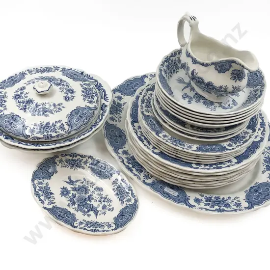 Ridgeway Blue and White Part Dinner Set