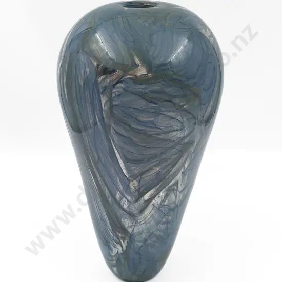Large Hand Blown Signed Art Glass Vase