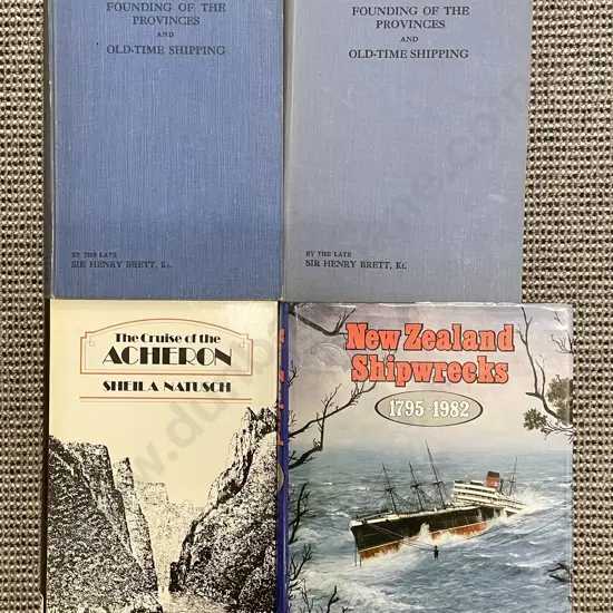Brett - White Wings Vol I & II with two NZ Shipwreck Volumes