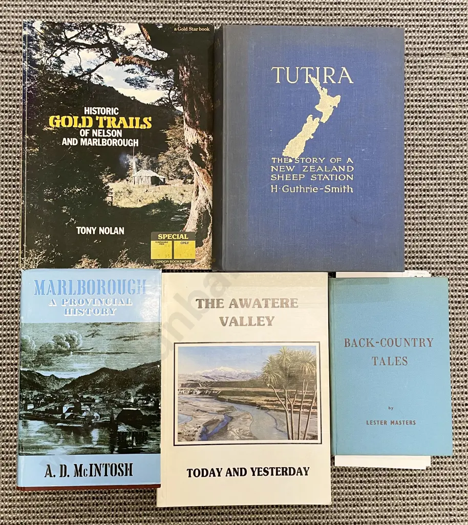 Six Mostly NZ Reference Volumes including The Awatere - A L Kennington Image 1++