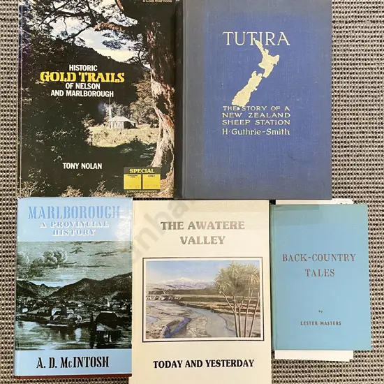 Six Mostly NZ Reference Volumes including The Awatere - A L Kennington
