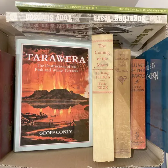 Box of Assorted NZ Reference Including The Coming of the Maori - Peter Buck