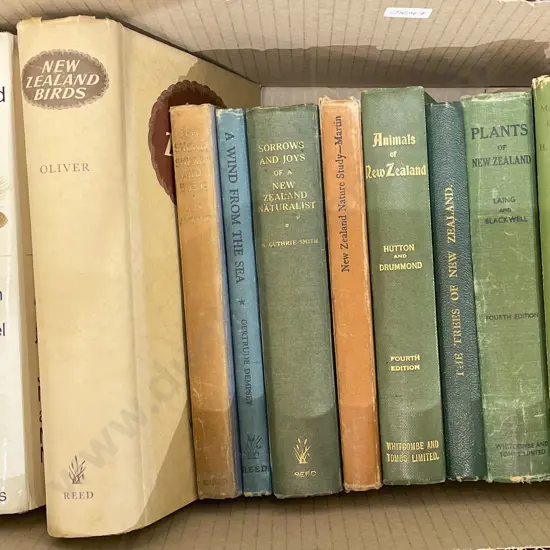 Box of Assorted NZ Nature and Wildlife Reference Volumes