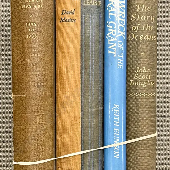 Five Maritime Reference Volumes Including When Ships Go Down by David Masters