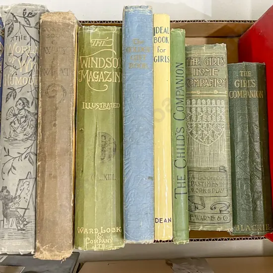 Box of Assorted Vintage Books