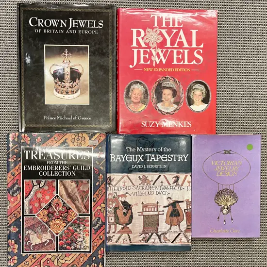 Five Assorted Jewellery and Embroidery Reference Volumes