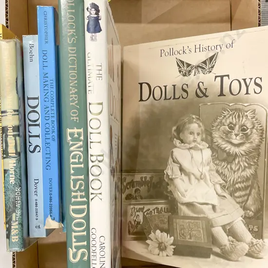 Box of Assorted Doll Reference Volumes