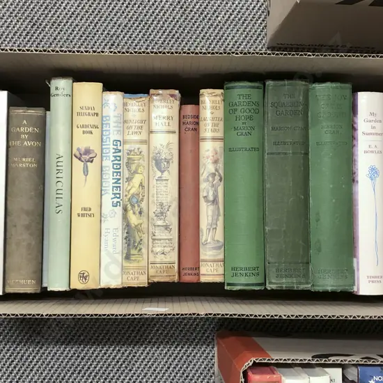 Box of Assorted Books Including Garden Reference