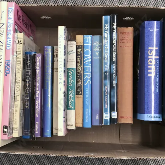 Box of Assorted Botanical Reference Books