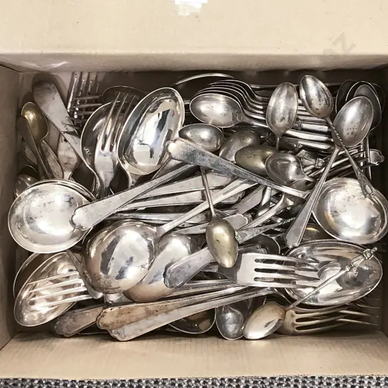 Small Box of Assorted S/P Cutlery